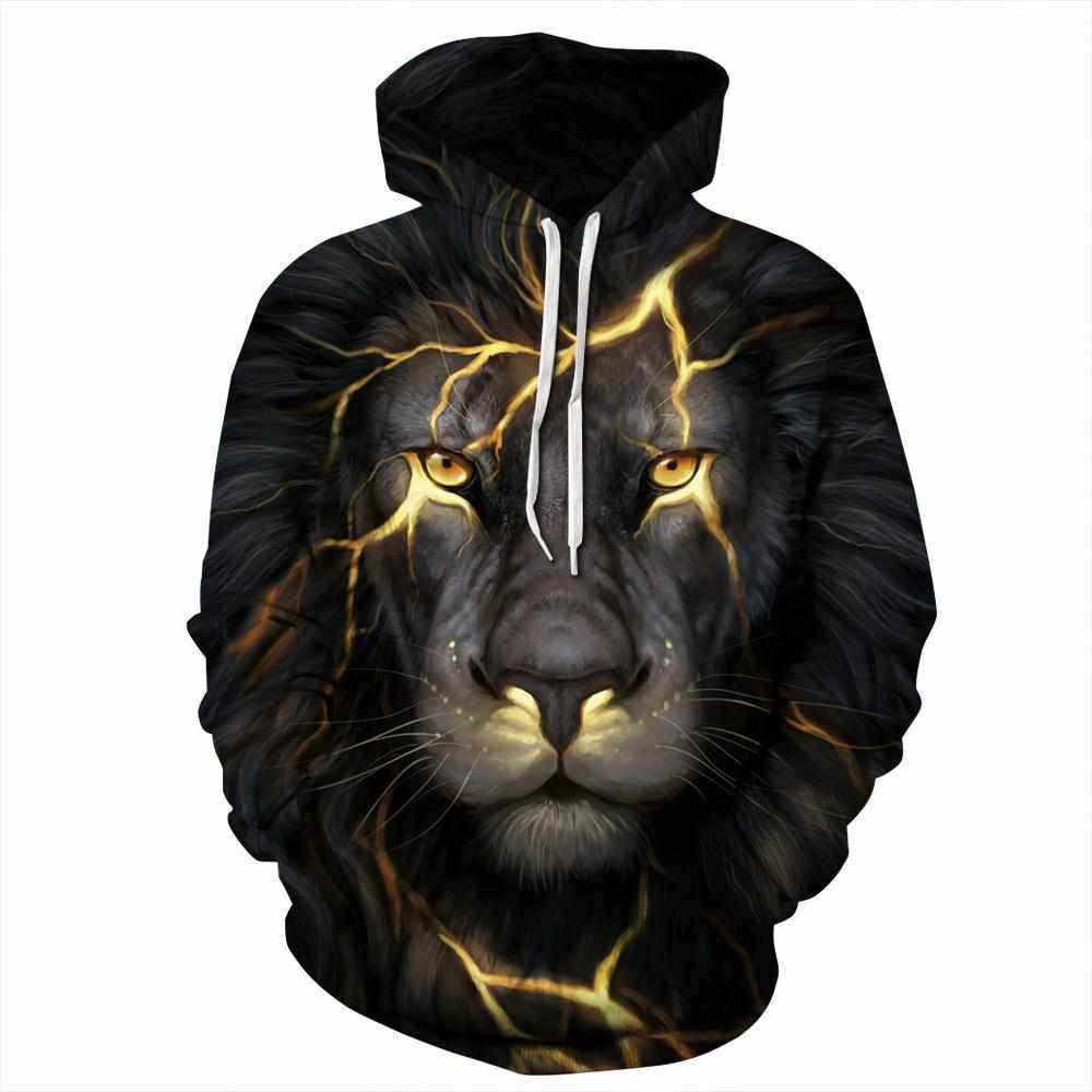 Black Lion Epic Animal Hoodie 3d