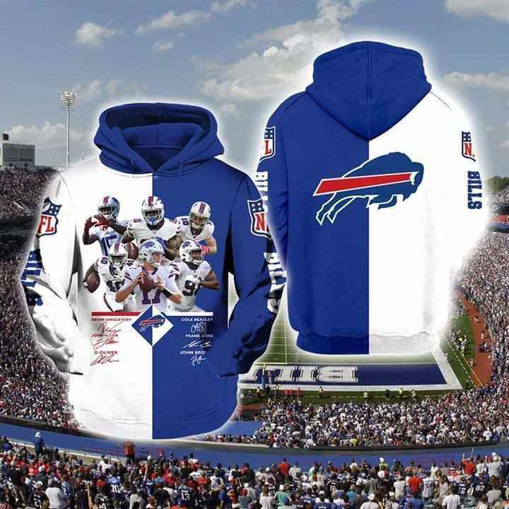 Buffalo Bills Player Signed Fan Hoodie 3d