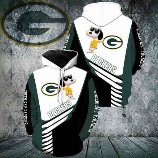 Green Bay Packers Snoopy Hoodie 3d