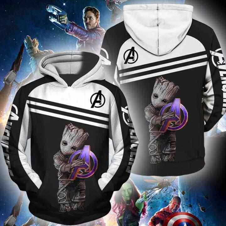 Groot Avengers Endgame Hoodie 3d