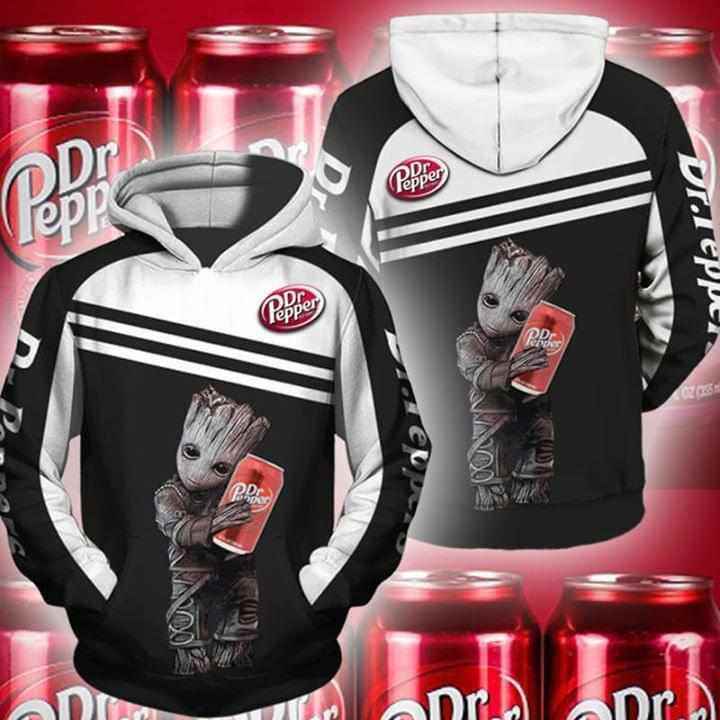 Groot Marvel Dr Pepper Hoodie 3d