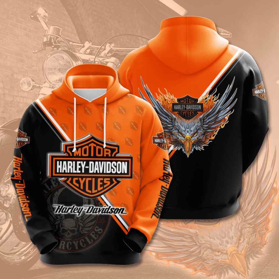 Hobbies Motorcycles Harley Davidson Usa 1043 3d Hoodie