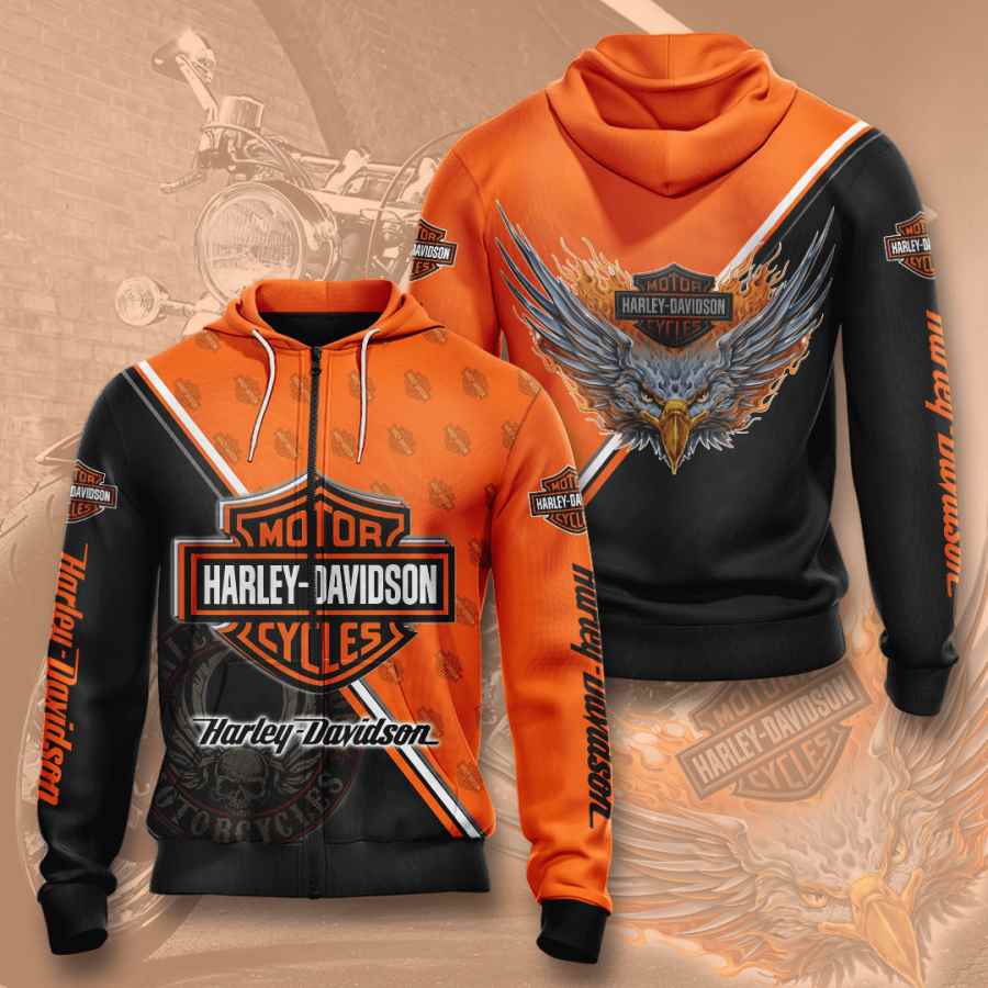 Hobbies Motorcycles Harley Davidson Usa 1363 3d Hoodie