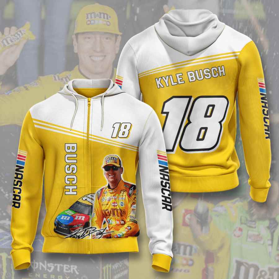 Hobbies Racing Kyle Busch Usa 1390 3d Hoodie