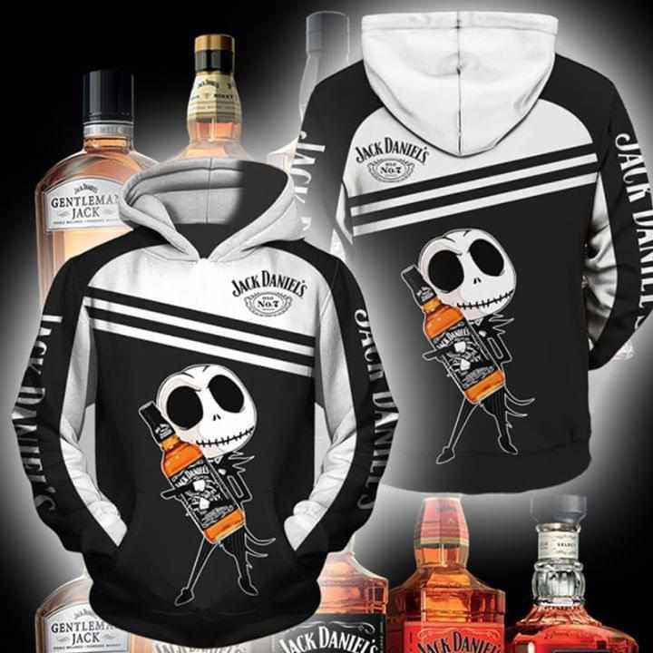 Jack Skellington Jack Daniels Hoodie 3d