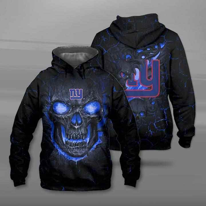 Lava Skull New York Giants Hoodie 3d