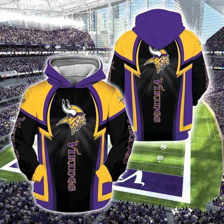 Minnesota Vikings Fan Hoodie 3d