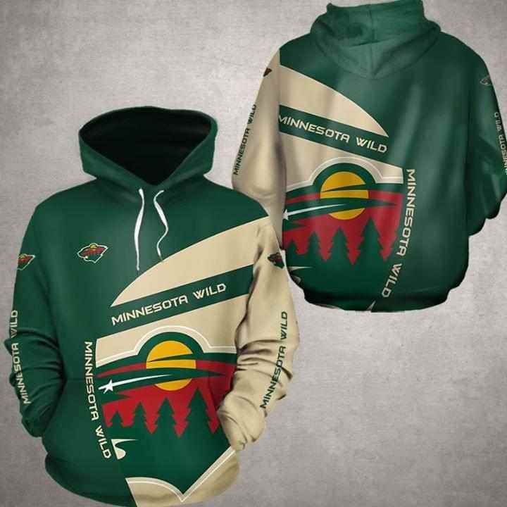 Minnesota Wild Nhl For Wild Fan Hoodie 3d