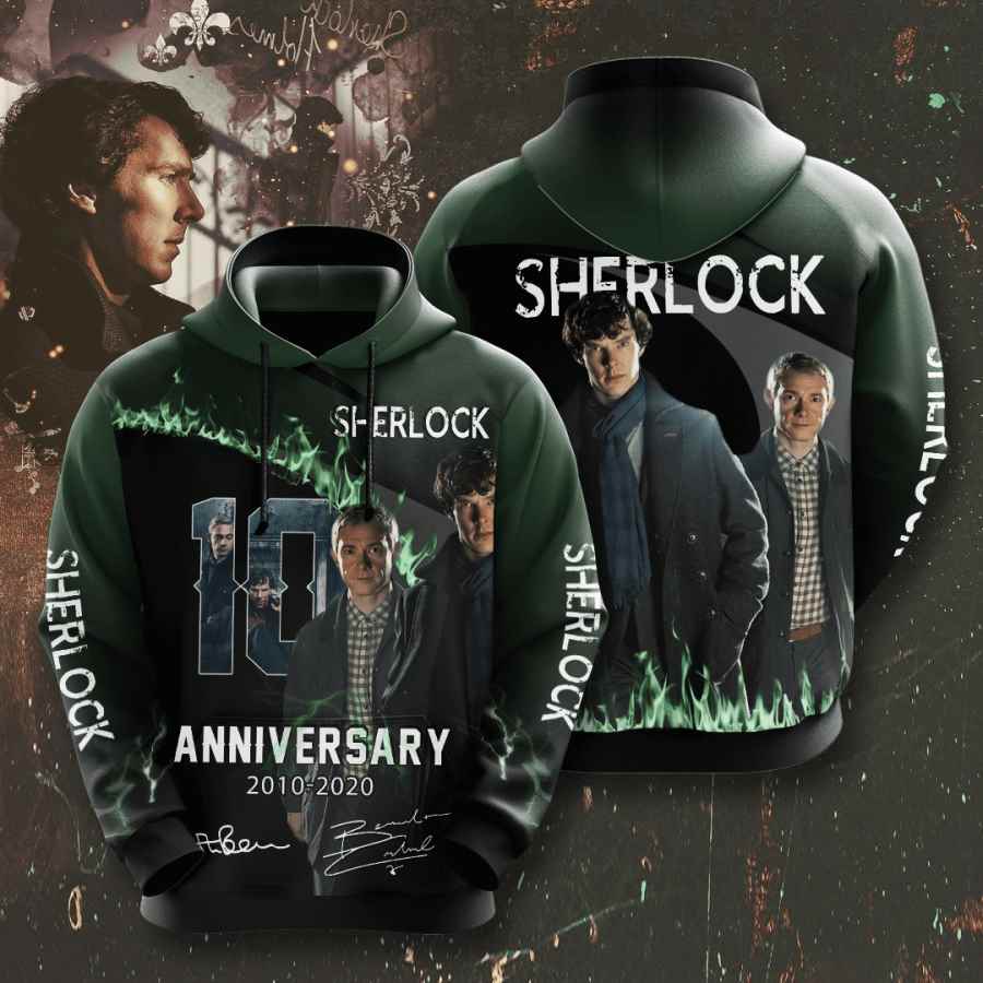 Movie Sherlock Usa 1447 3d Hoodie