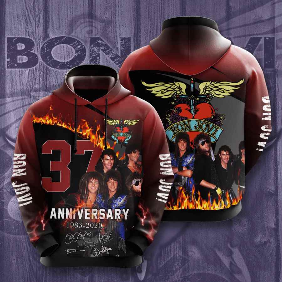 Music Bon Jovi Usa 1290 3d Hoodie