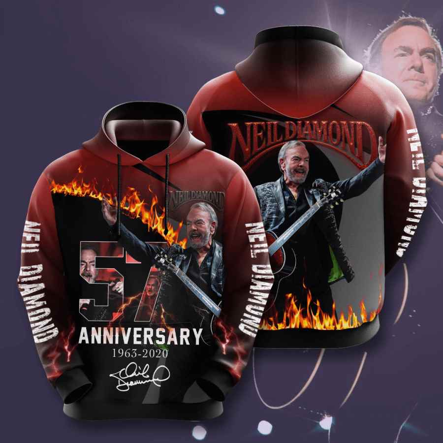 Music Neil Diamond Usa 1417 3d Hoodie