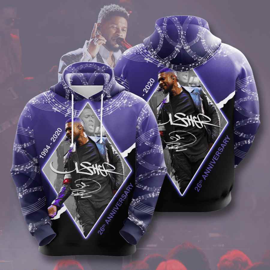 Music Usher Usa 1500 3d Hoodie