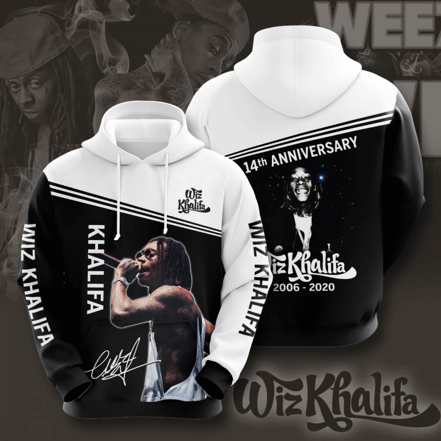 Music Wiz Khalifa Usa 1505 3d Hoodie