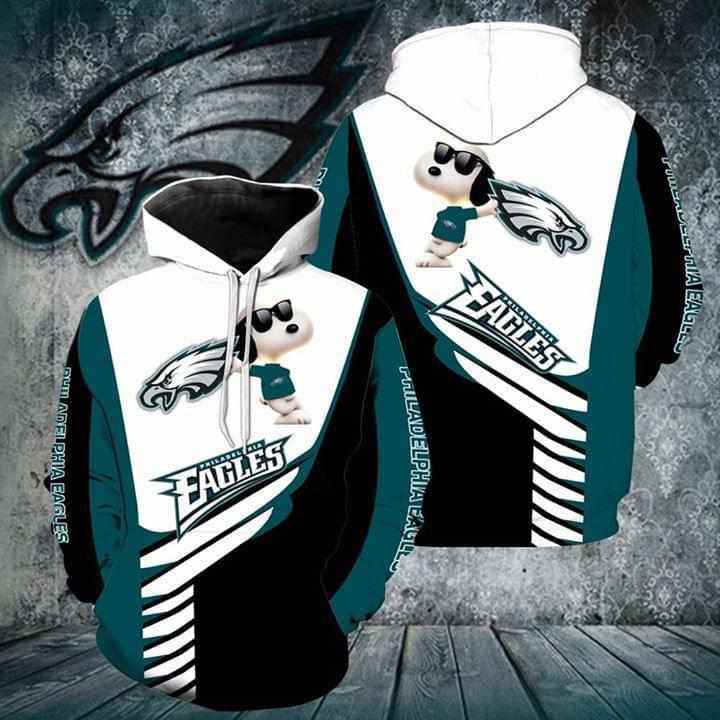 Philadelphia Eagles Snoopy Hoodie 3d