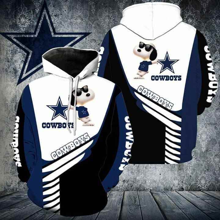 Snoopy Dallas Cowboys For Cowboys Fan Hoodie 3d