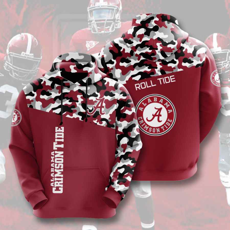 Sports American Football Ncaaf Alabama Crimson Tide Usa 68 3d Hoodie