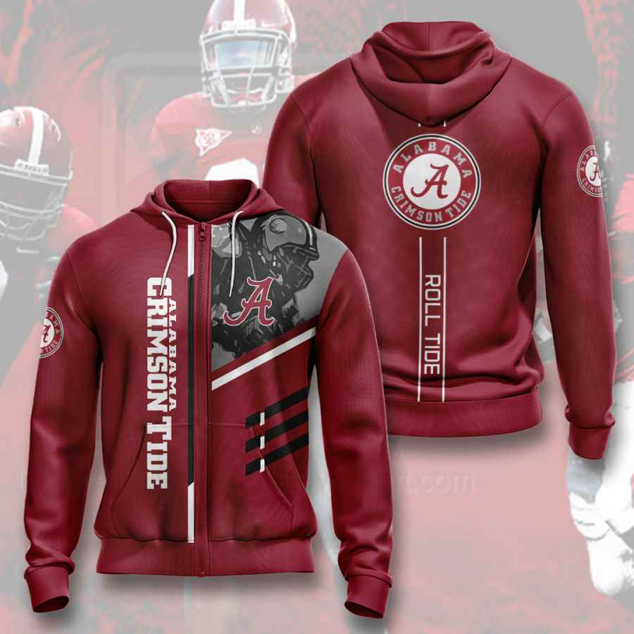 Sports American Football Ncaaf Alabama Crimson Tide Usa 70 3d Hoodie