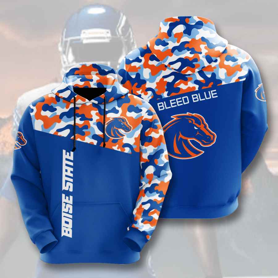 Sports American Football Ncaaf Boise State Broncos Usa 90 3d Hoodie