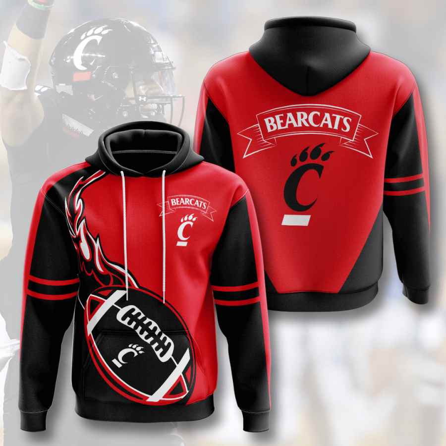 Sports American Football Ncaaf Cincinnati Bearcats Usa 430 3d Hoodie