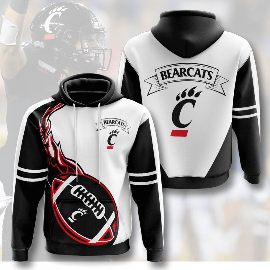 Sports American Football Ncaaf Cincinnati Bearcats Usa 431 3d Hoodie