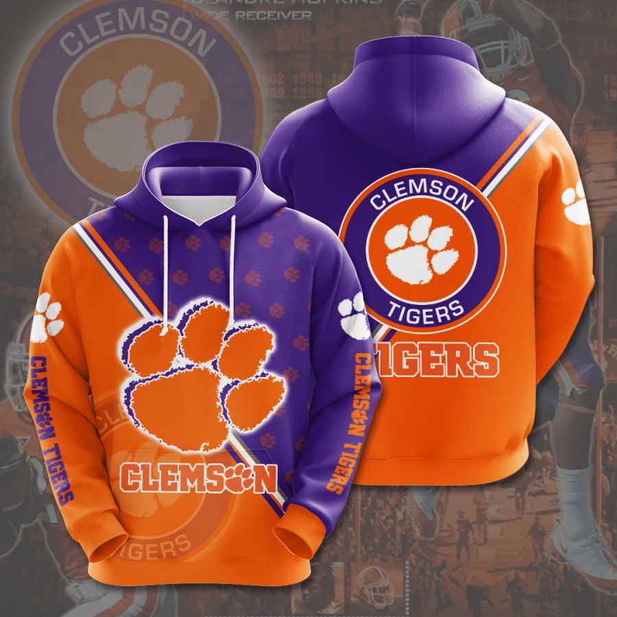 Sports American Football Ncaaf Clemson Tigers Usa 980 3d Hoodie