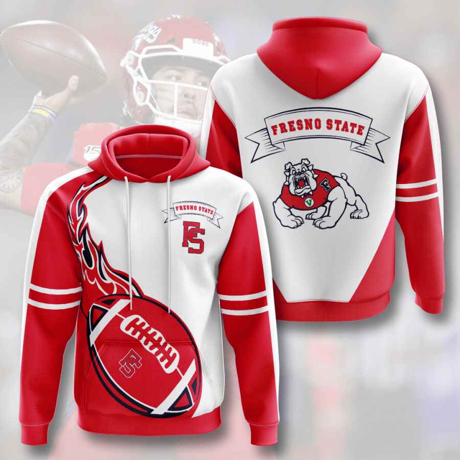 Sports American Football Ncaaf Fresno State Bulldogs Usa 492 3d Hoodie