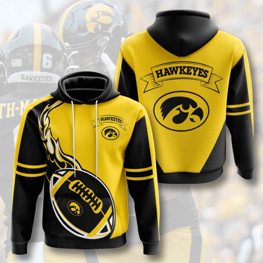 Sports American Football Ncaaf Iowa Hawkeyes Usa 508 3d Hoodie