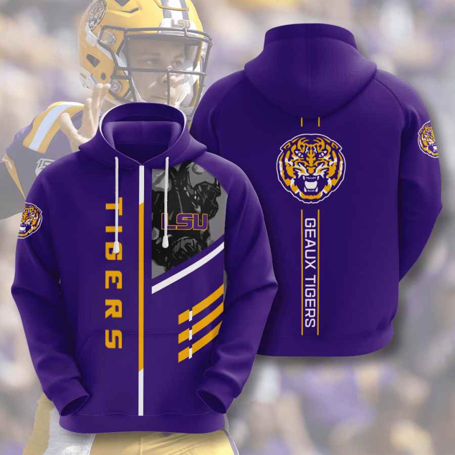 Sports American Football Ncaaf Lsu Tigers Usa 201 3d Hoodie