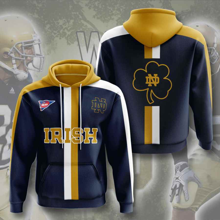 Sports American Football Ncaaf Notre Dame Fighting Irish Usa 264 3d Hoodie