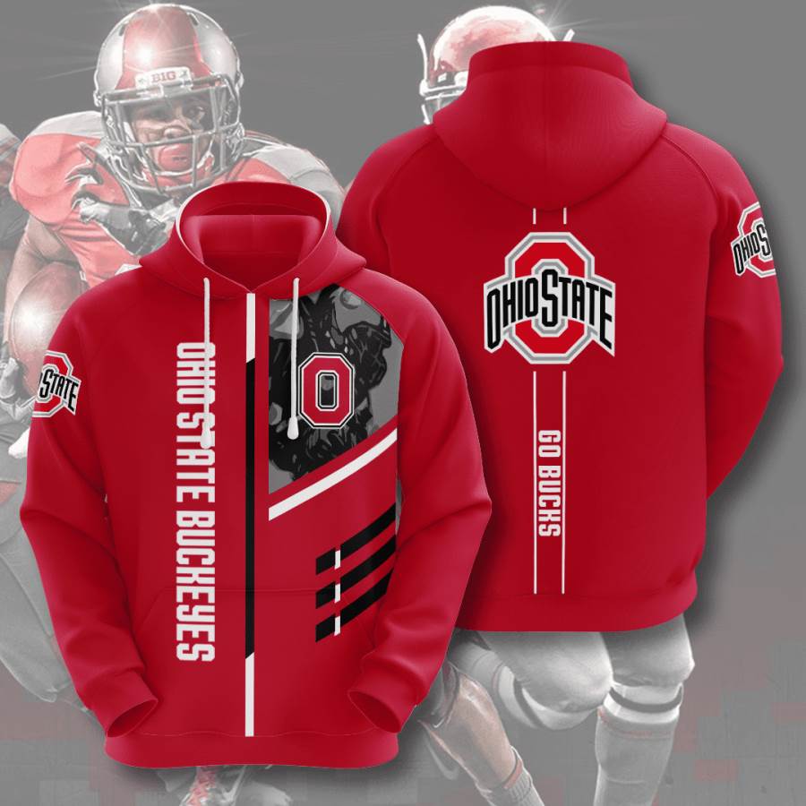 Sports American Football Ncaaf Ohio State Buckeyes Usa 271 3d Hoodie