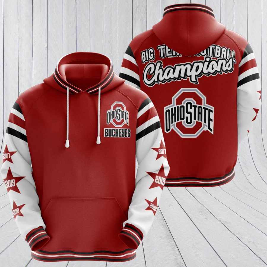 Sports American Football Ncaaf Ohio State Buckeyes Usa 482 3d Hoodie