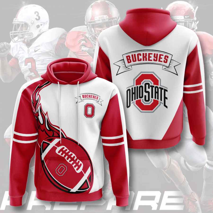 Sports American Football Ncaaf Ohio State Buckeyes Usa 603 3d Hoodie