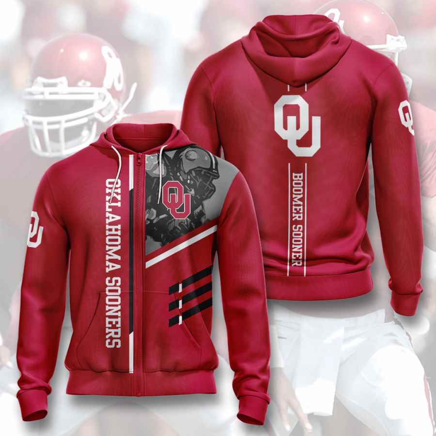 Sports American Football Ncaaf Oklahoma Sooners Usa 275 3d Hoodie