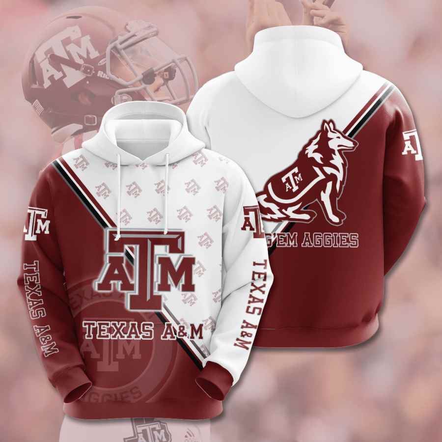 Sports American Football Ncaaf Texas Am Aggies Usa 1241 3d Hoodie