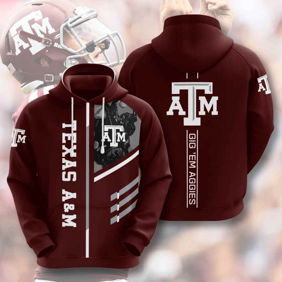 Sports American Football Ncaaf Texas Am Aggies Usa 329 3d Hoodie