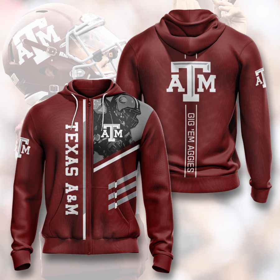 Sports American Football Ncaaf Texas Am Aggies Usa 330 3d Hoodie