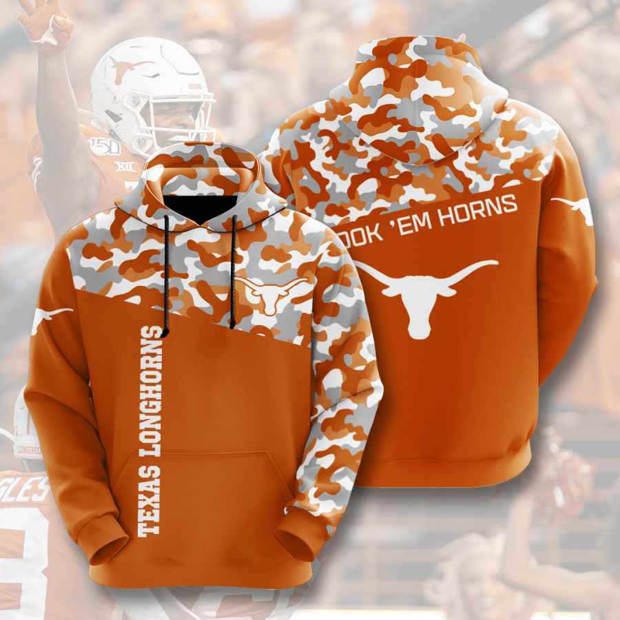 Sports American Football Ncaaf Texas Longhorns Usa 331 3d Hoodie