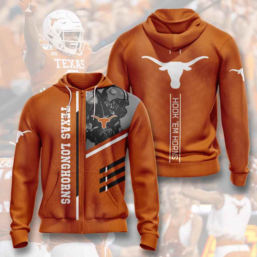 Sports American Football Ncaaf Texas Longhorns Usa 334 3d Hoodie