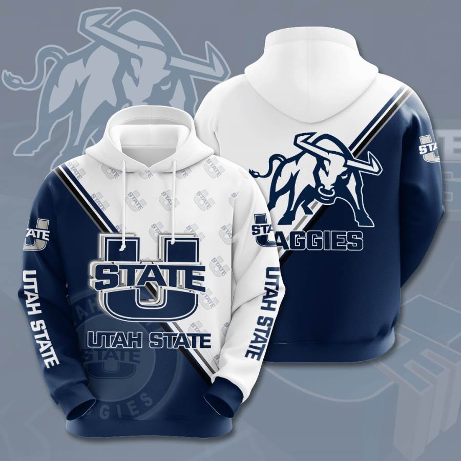 Sports American Football Ncaaf Utah State Aggies Usa 1258 3d Hoodie