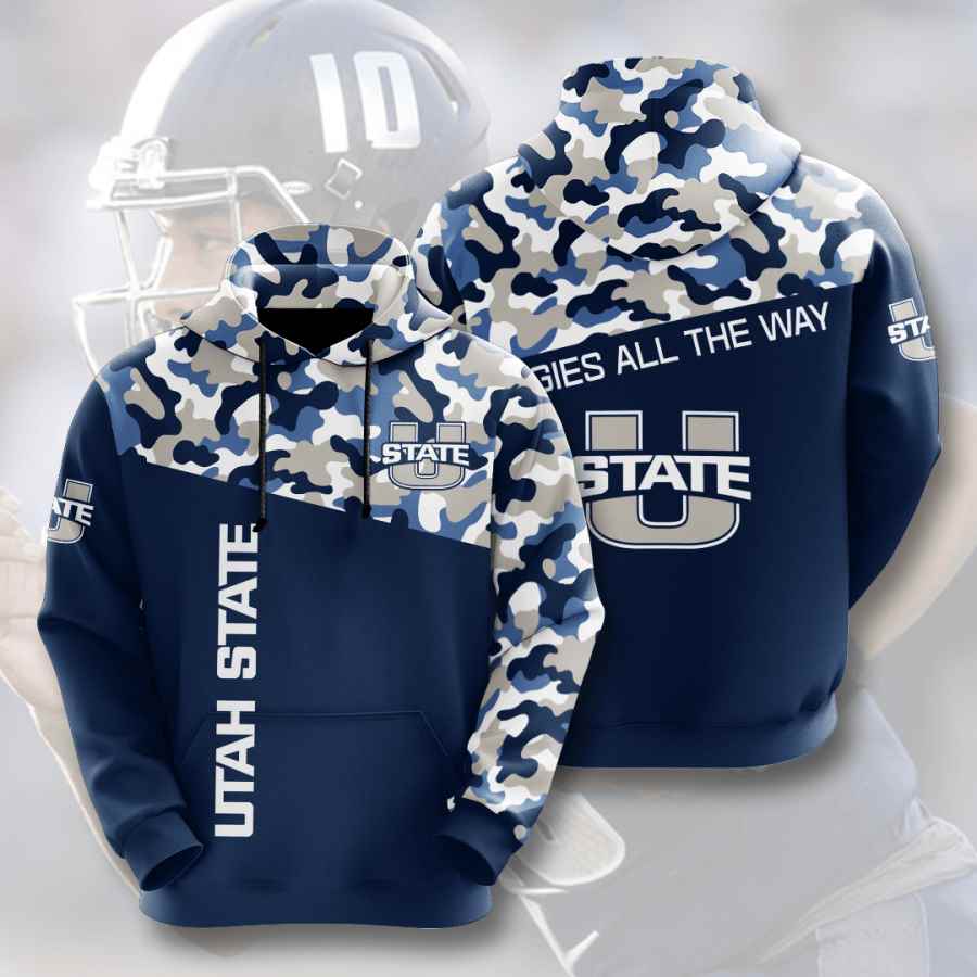 Sports American Football Ncaaf Utah State Aggies Usa 339 3d Hoodie