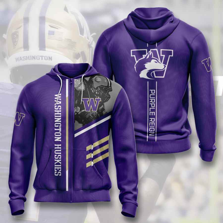 Sports American Football Ncaaf Washington Huskies Usa 347 3d Hoodie