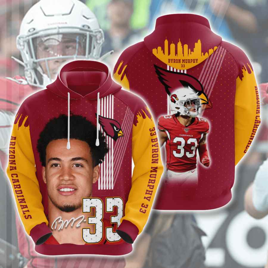 Sports American Football Nfl Arizona Cardinals Byron Murphy Usa 937 3d Hoodie