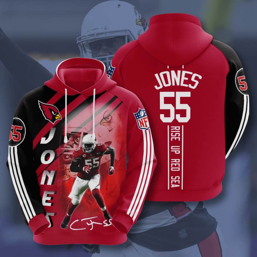 Sports American Football Nfl Arizona Cardinals Chandler Jones Usa 938 3d Hoodie