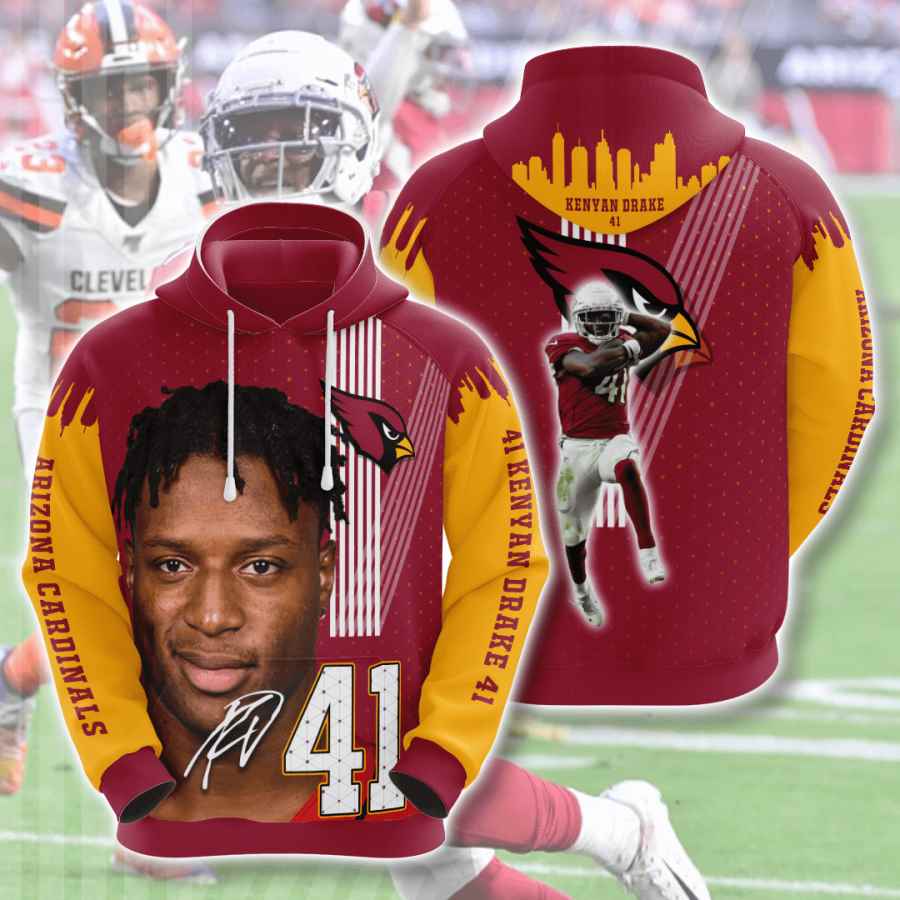 Sports American Football Nfl Arizona Cardinals Kenyan Drake Usa 939 3d Hoodie