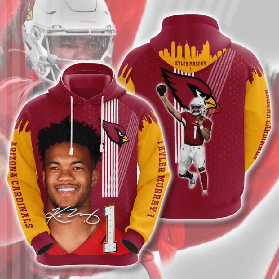 Sports American Football Nfl Arizona Cardinals Kyler Murray Usa 942 3d Hoodie