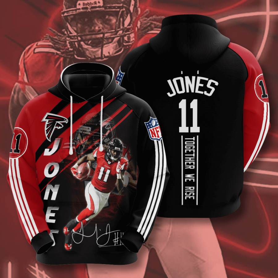 Sports American Football Nfl Atlanta Falcons Julio Jones Usa 951 3d Hoodie