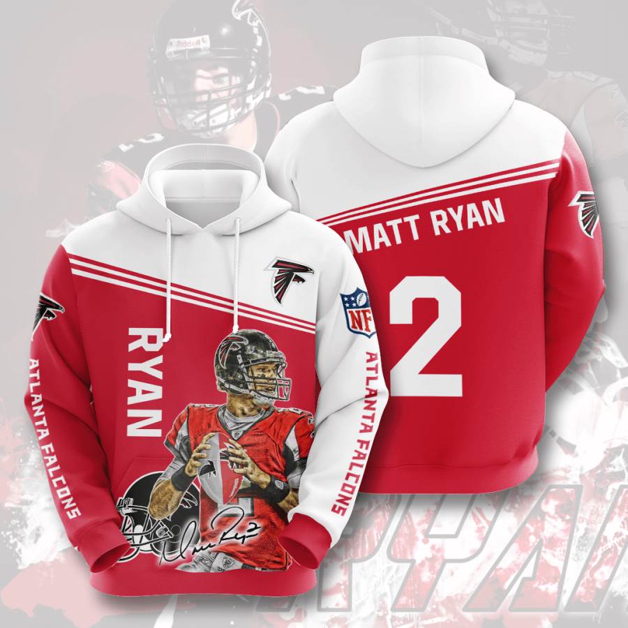 Sports American Football Nfl Atlanta Falcons Matt Ryan Usa 386 3d Hoodie