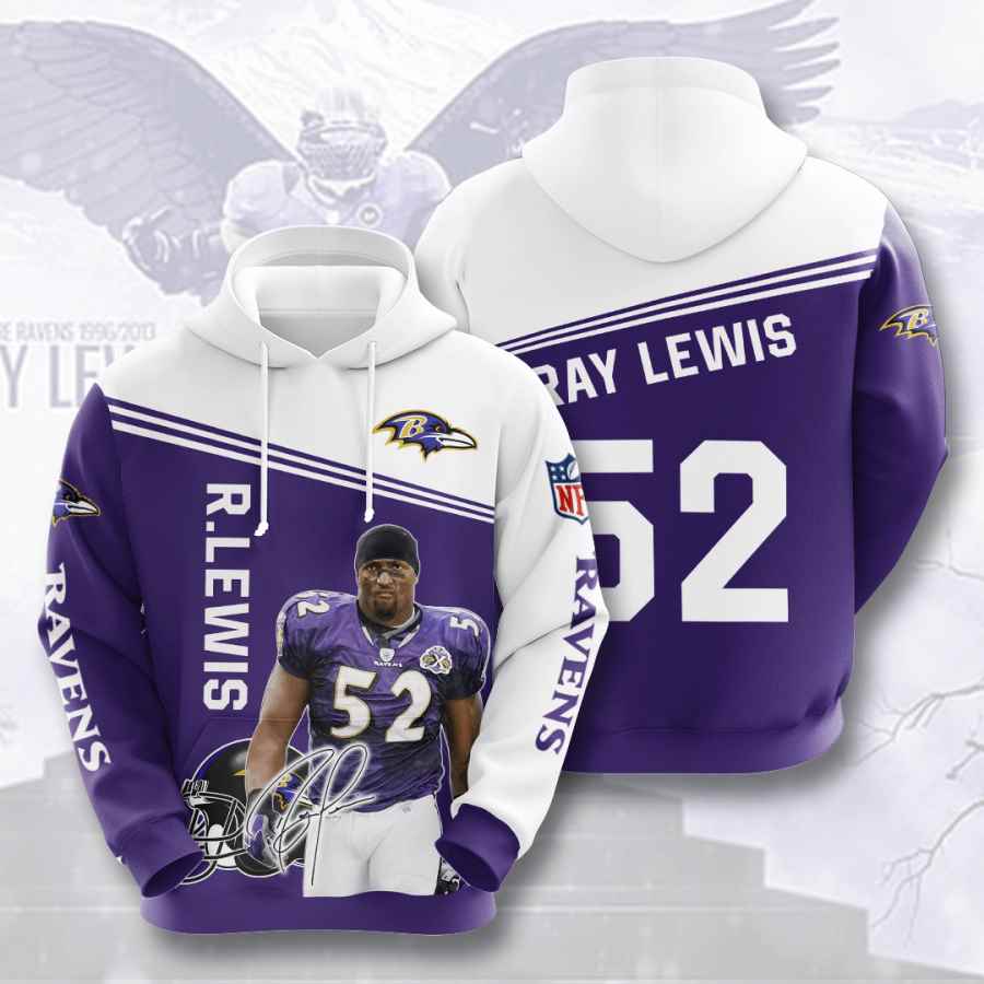 Sports American Football Nfl Baltimore Ravens Ray Lewis Usa 399 3d Hoodie