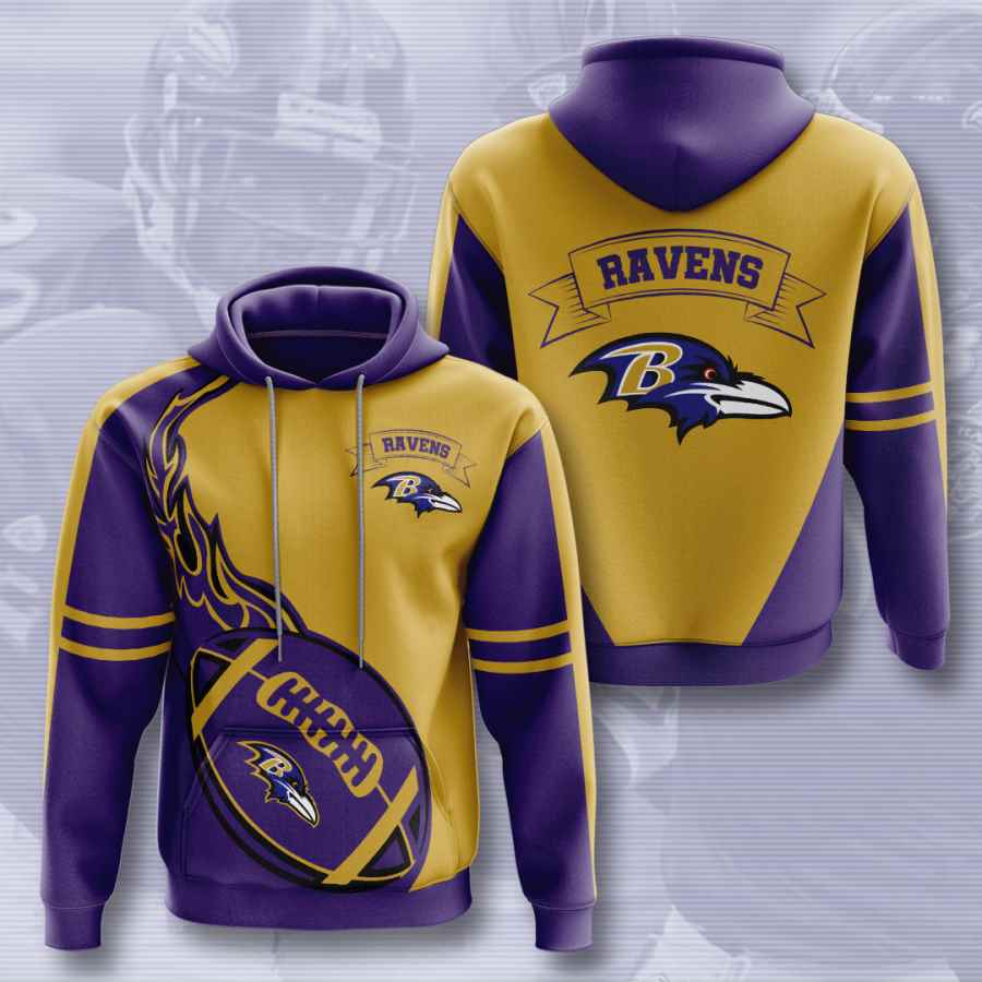 Sports American Football Nfl Baltimore Ravens Usa 396 3d Hoodie