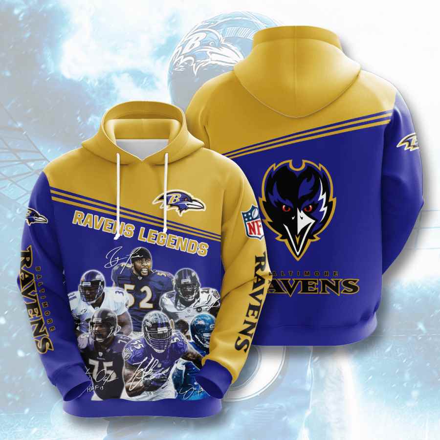 Sports American Football Nfl Baltimore Ravens Usa 757 3d Hoodie